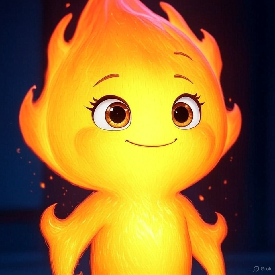 Burni Token Mascot - Comic Style Character